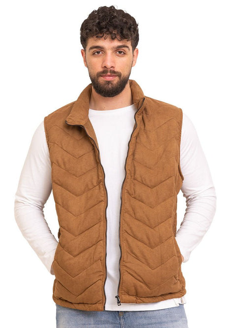 Coffee Velvet Vest - Design 4 - Khotwh